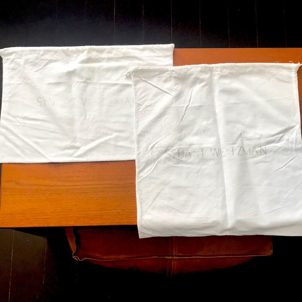 Stuart Weitzman White Shoe Bags